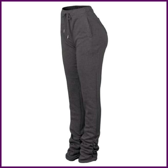 Sherpa Lined Fleece Sweatpants Women's Joggers Athletic Lounge Pants - Picture 6 of 8